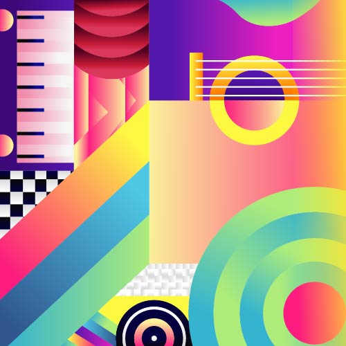 Abstract music background - How working graphic design professionals developed their signature style - Image