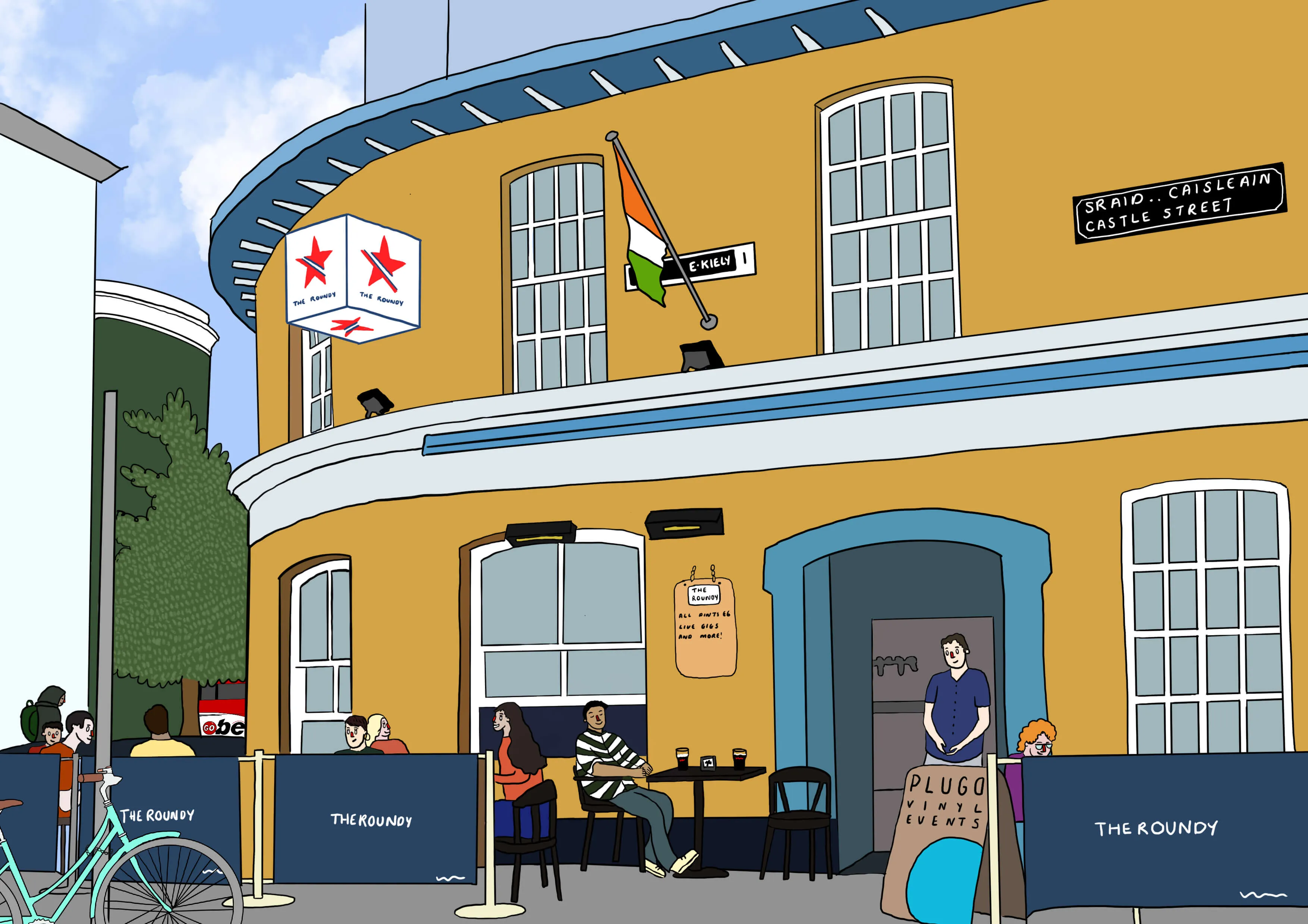 Irish pub advertisement in cartoon style - Important tips for beginner designers - Image