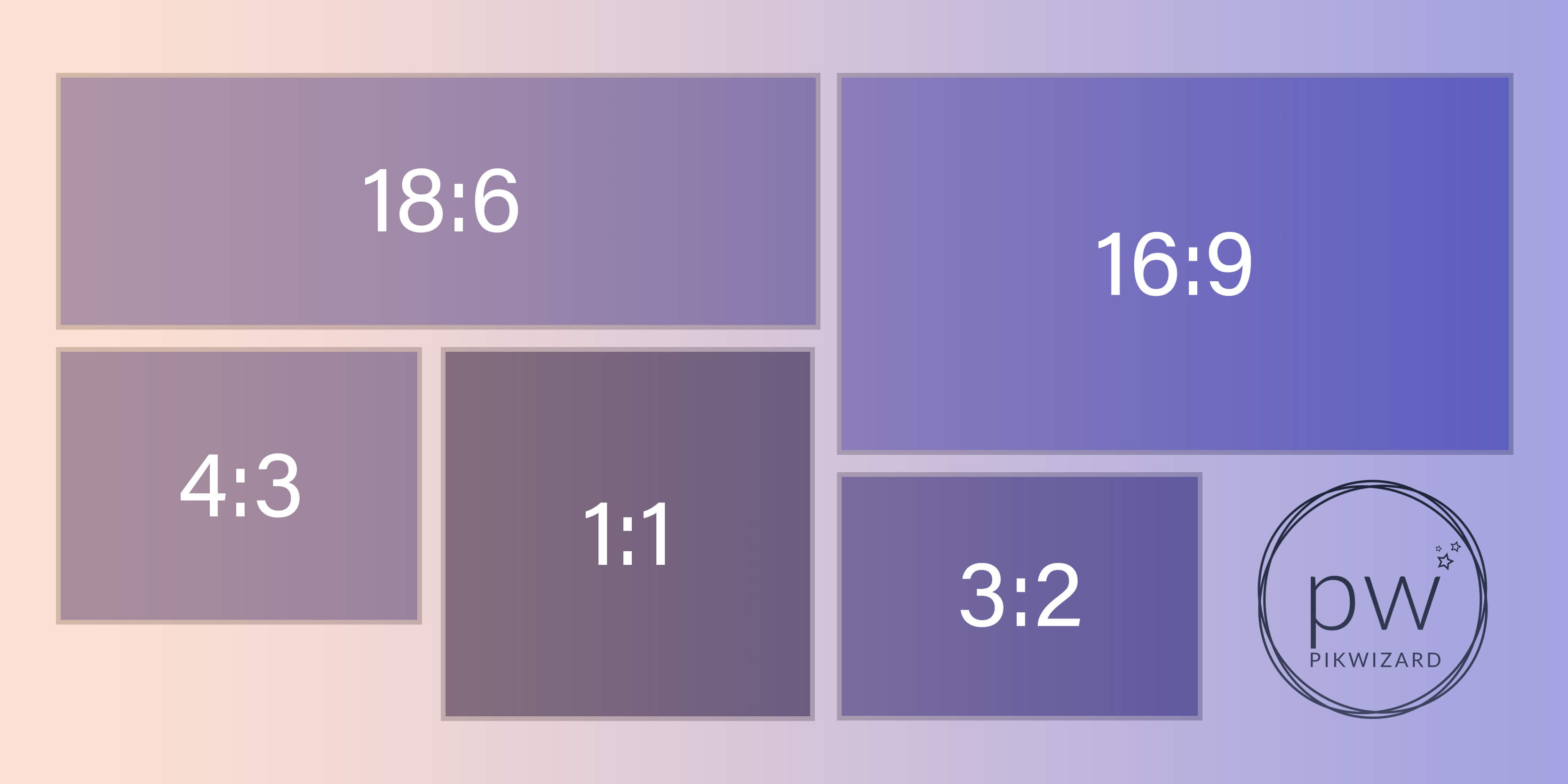 Graphic showing common aspect ratio of photos - A complete guide to standard photo sizes to find the perfect resolution & aspect ratio for your design - Image