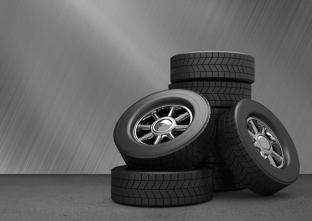 Tyres kept on grey background - Free Images, Stock Photos and Pictures on Pikwizard.com