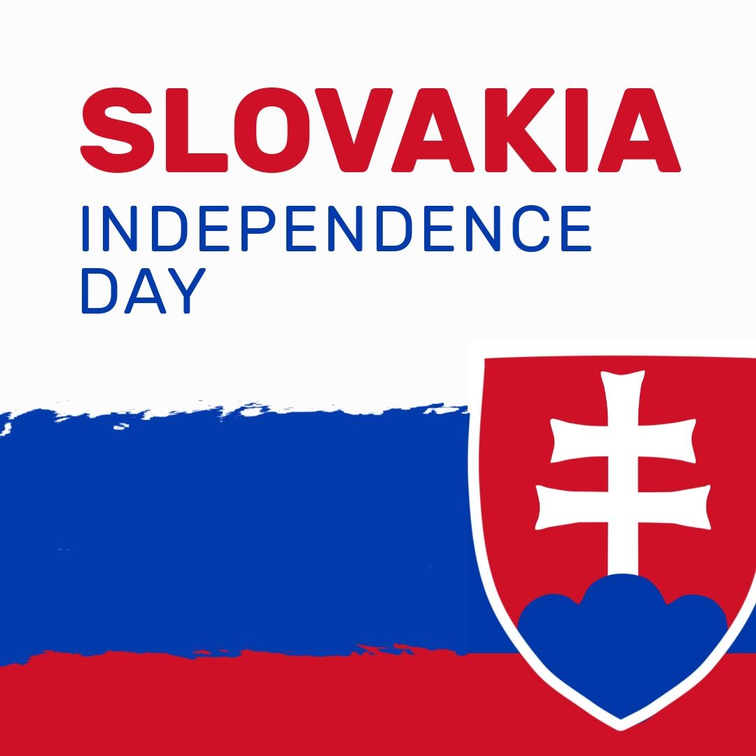 Composition of slovakia independence day text over flag of slovakia - Download Free Stock Templates Pikwizard.com