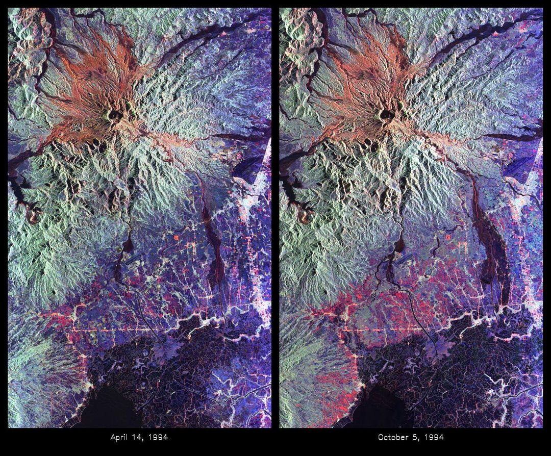 the earth before and after a volcanic eruption - Free Images, Stock Photos and Pictures on Pikwizard.com