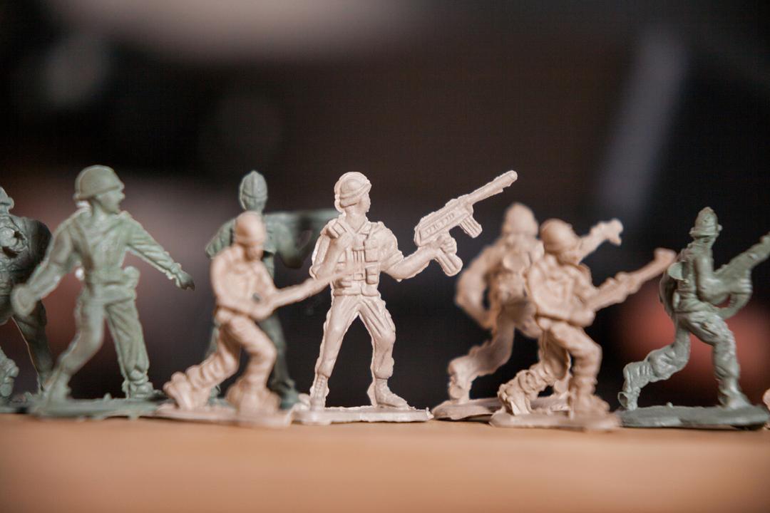 Miniature figurine of army soldiers - Free Images, Stock Photos and Pictures on Pikwizard.com