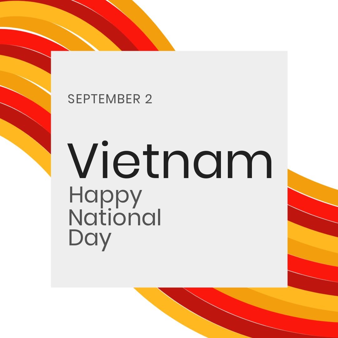 Illustration of september 2 and vietnam happy national day text with yellow and red lines - Download Free Stock Templates Pikwizard.com