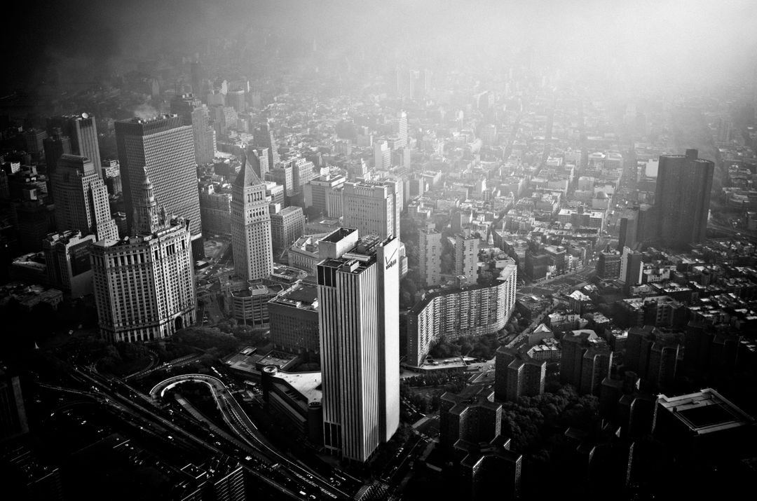 Image of City landscape black and white