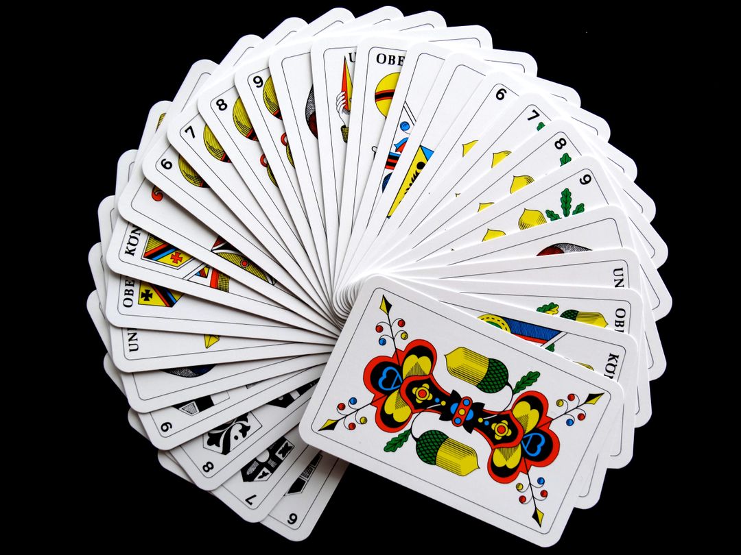 White and Yellow Playing Cards - Free Images, Stock Photos and Pictures on Pikwizard.com