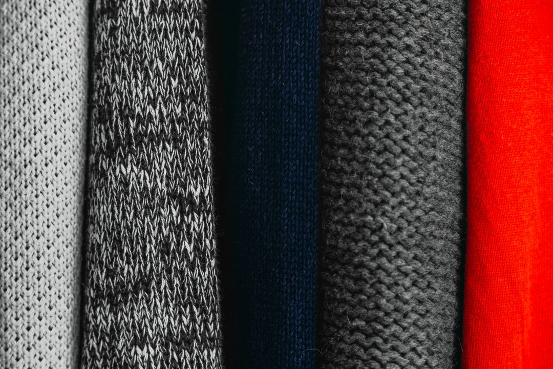 Image of a row of sweaters