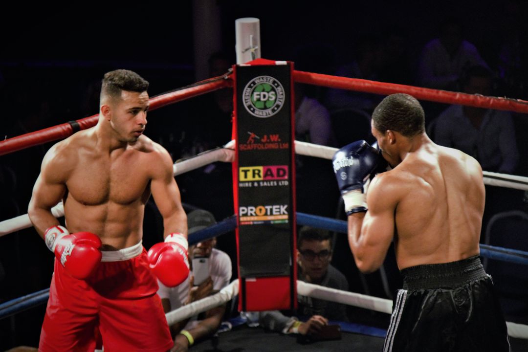 two boxers in a boxing ring - Free Images, Stock Photos and Pictures on Pikwizard.com