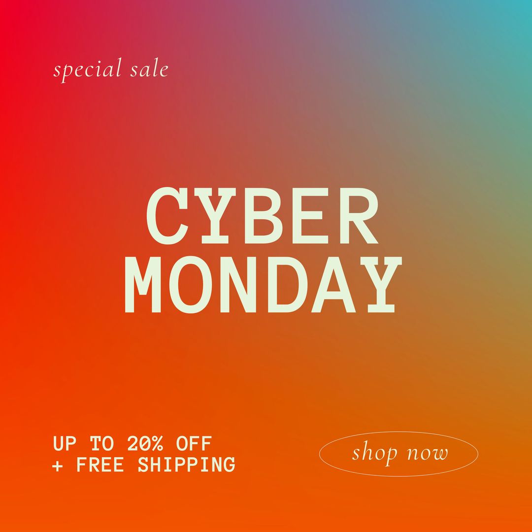 Image of cyber monday on orange and blue background - Download Free Stock Templates Pikwizard.com