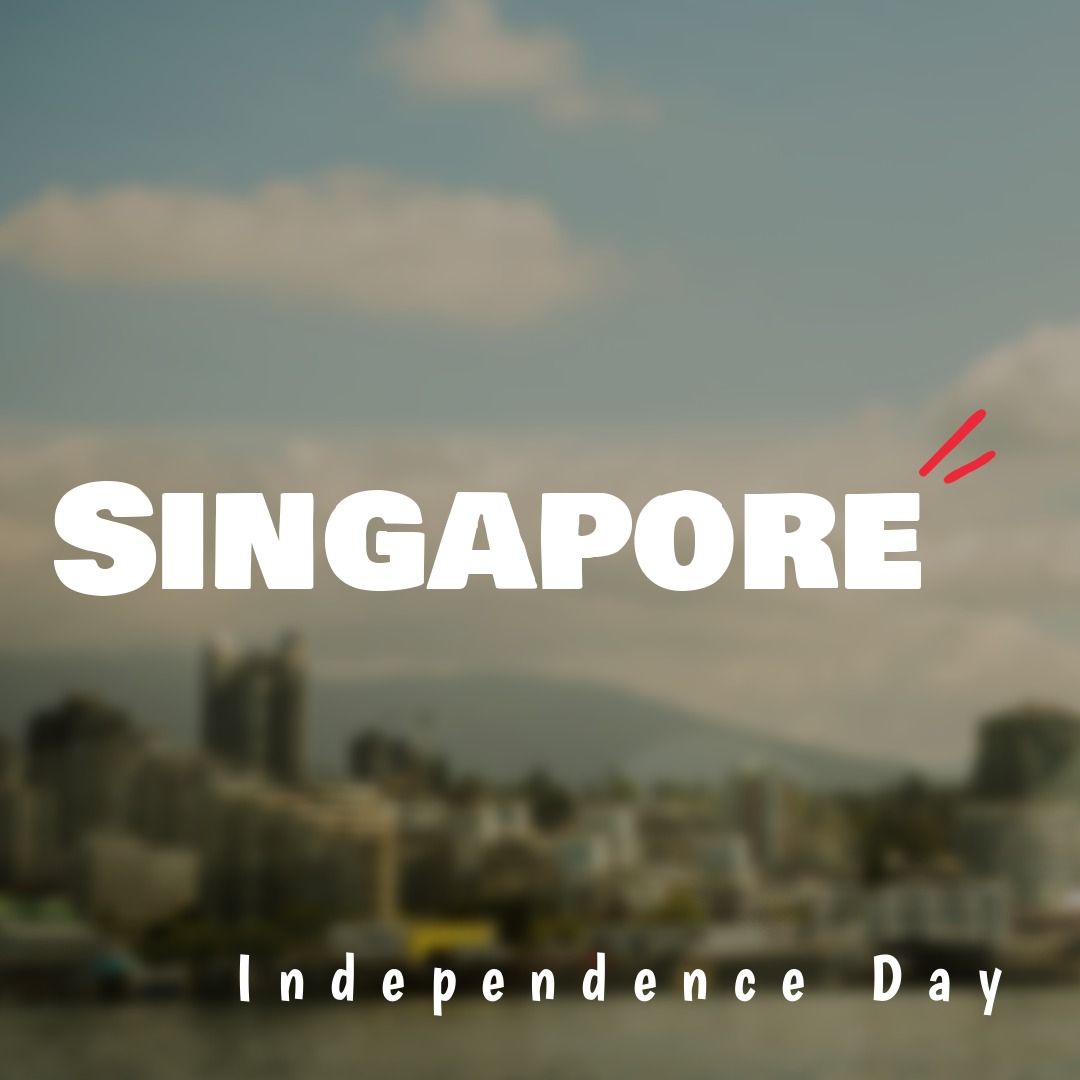 Digital composite image of singapore independence day text and river and buildings against sky - Download Free Stock Templates Pikwizard.com