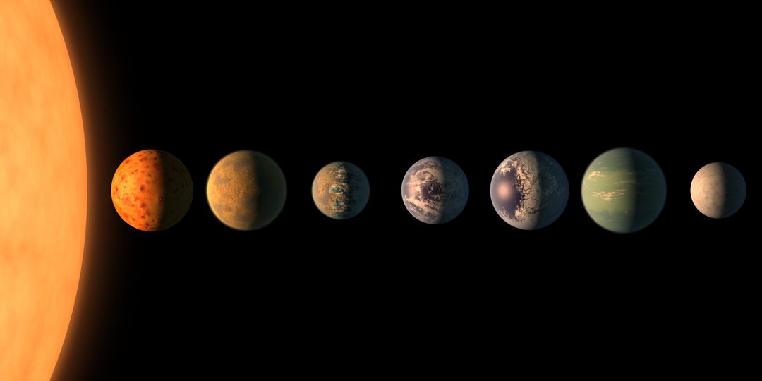 TRAPPIST-1 Planet Lineup - Free Images, Stock Photos and Pictures on Pikwizard.com