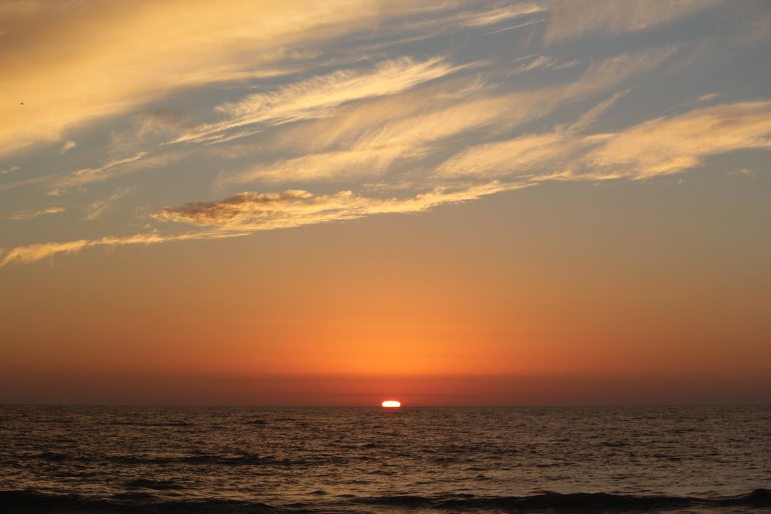 Image of a Sunset at the Sea