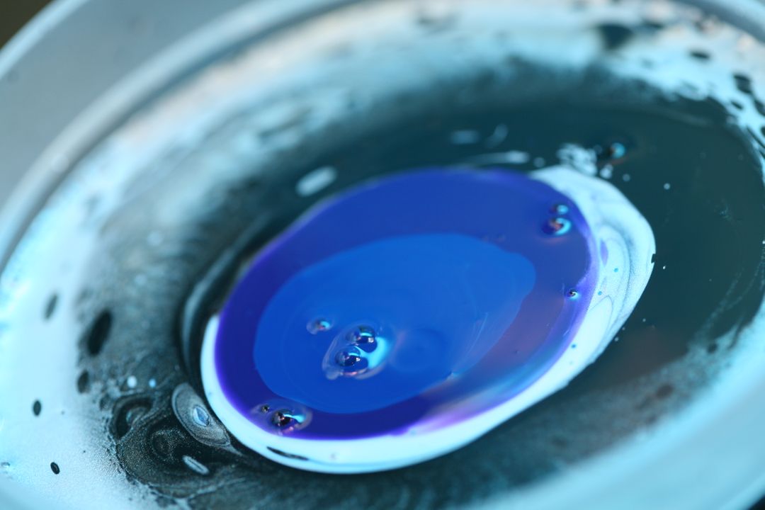 Close up image of blue paint - A selection of great images for virtual Zoom backgrounds from the PikWizard team - Image