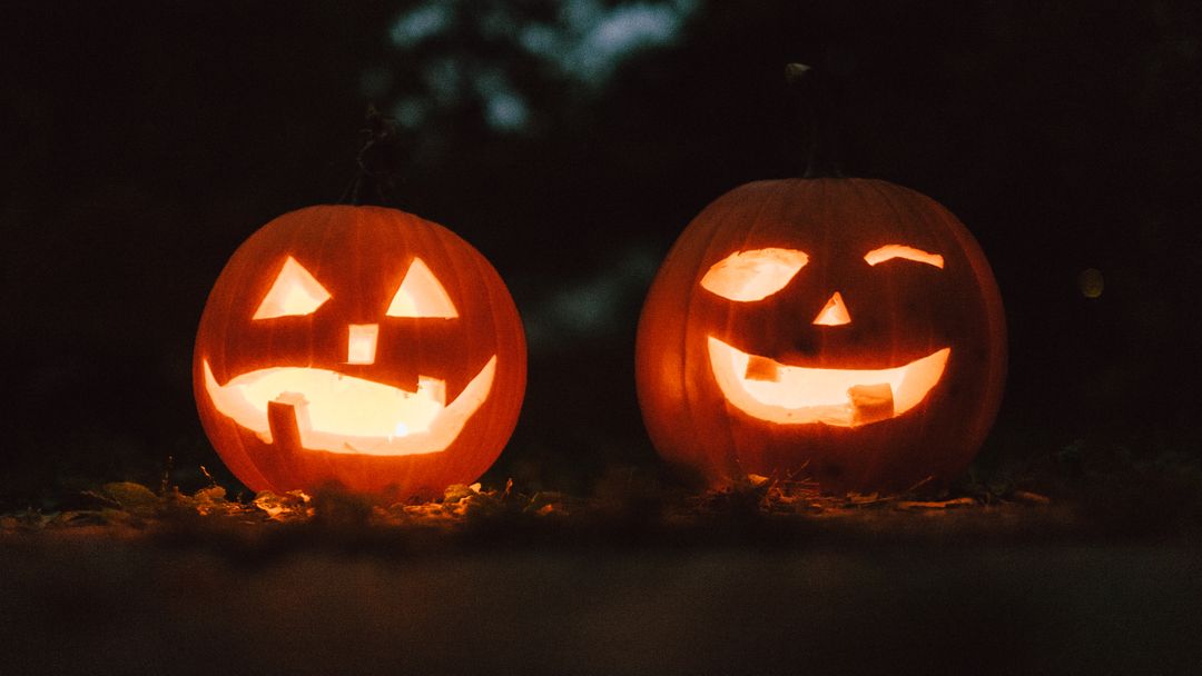 Image of Two Pumpkin Laterns