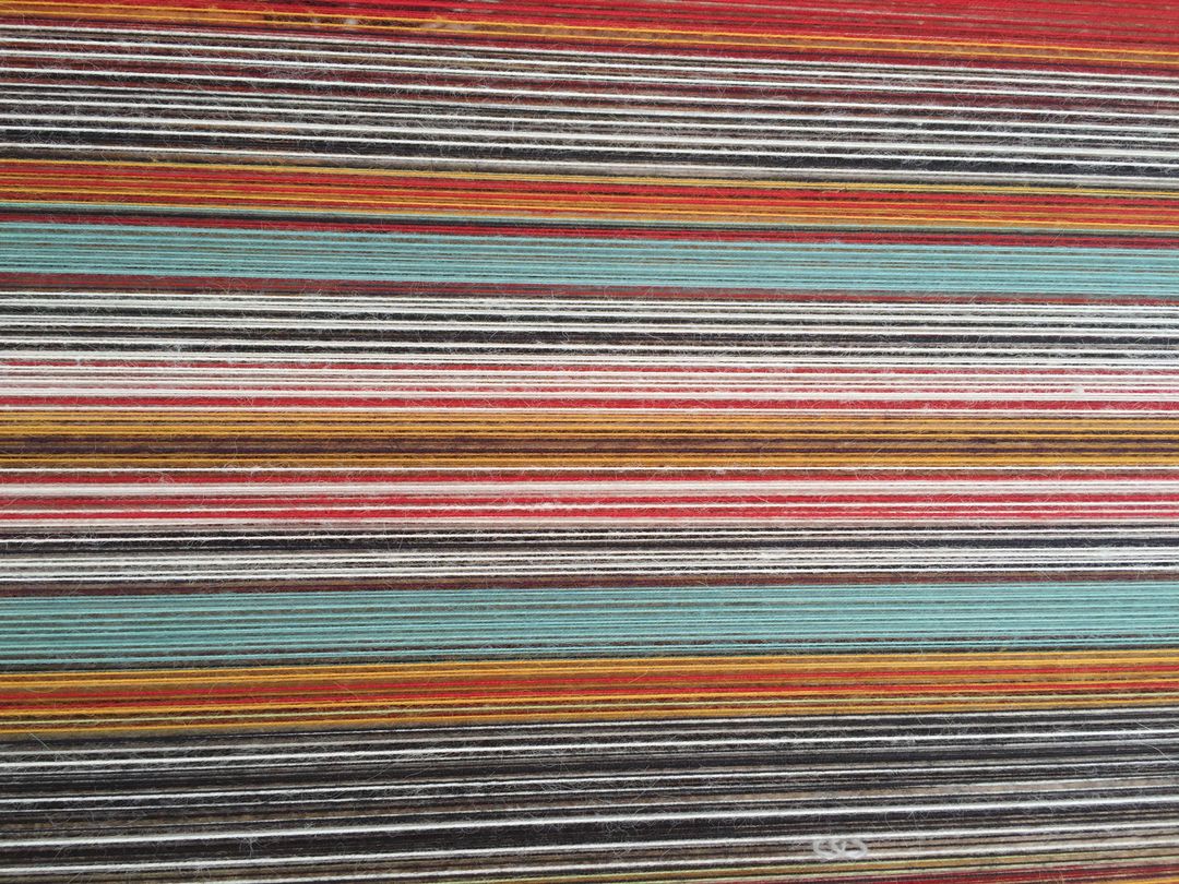 Stacked multicolored pattern color scheme