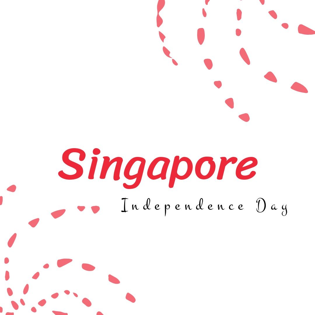 Illustrative image of singapore independence day text with pink scribbles on white background - Download Free Stock Templates Pikwizard.com