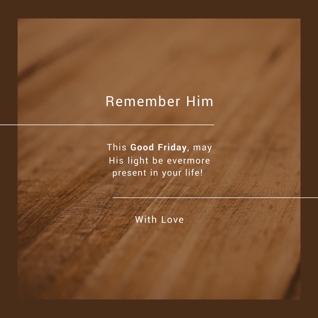 Image of good friday text over wooden table - Download Free Stock Templates Pikwizard.com