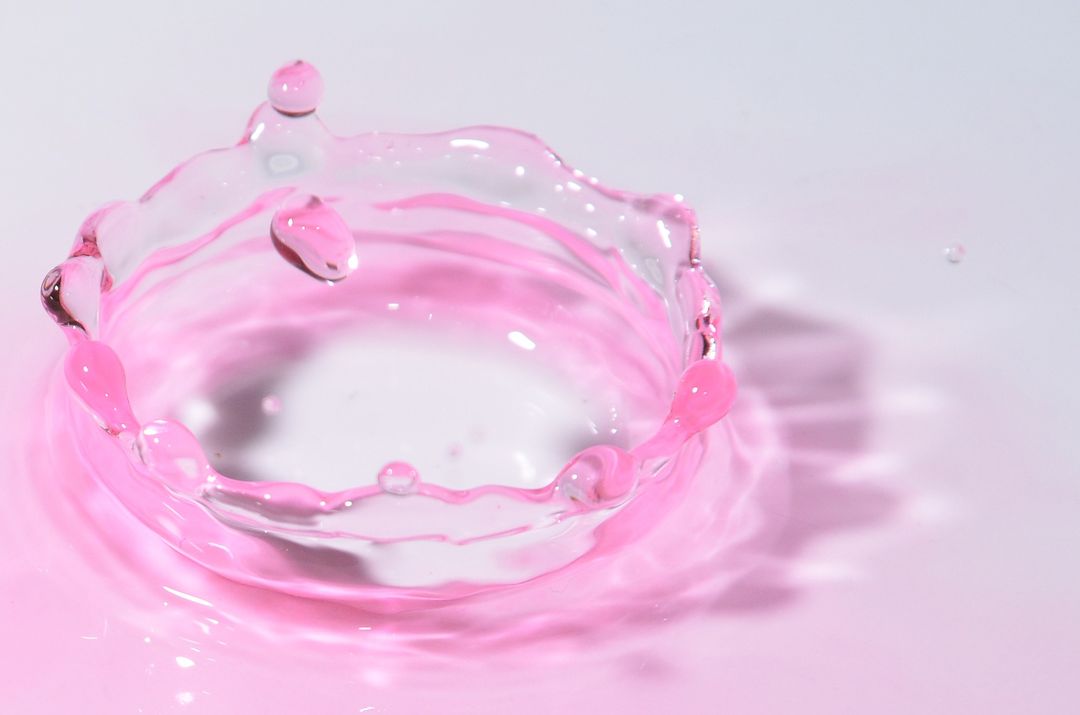 a pink liquid in a bowl - Free Images, Stock Photos and Pictures on Pikwizard.com