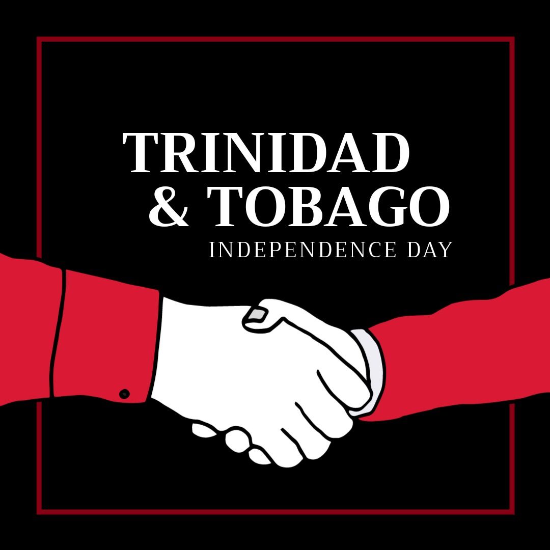 Illustration of cropped people shaking hands and trinidad and tobago independence day text - Download Free Stock Templates Pikwizard.com