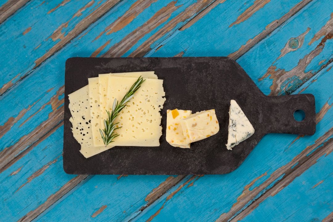 Image of a Plate of Cheese
