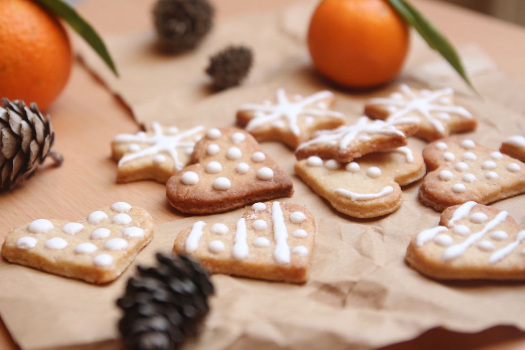 Image of Christmas Cookies on a Table