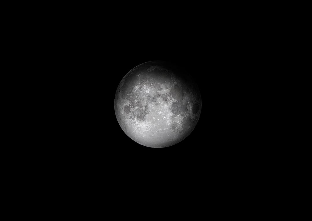 Image of the Moon with a Black Background