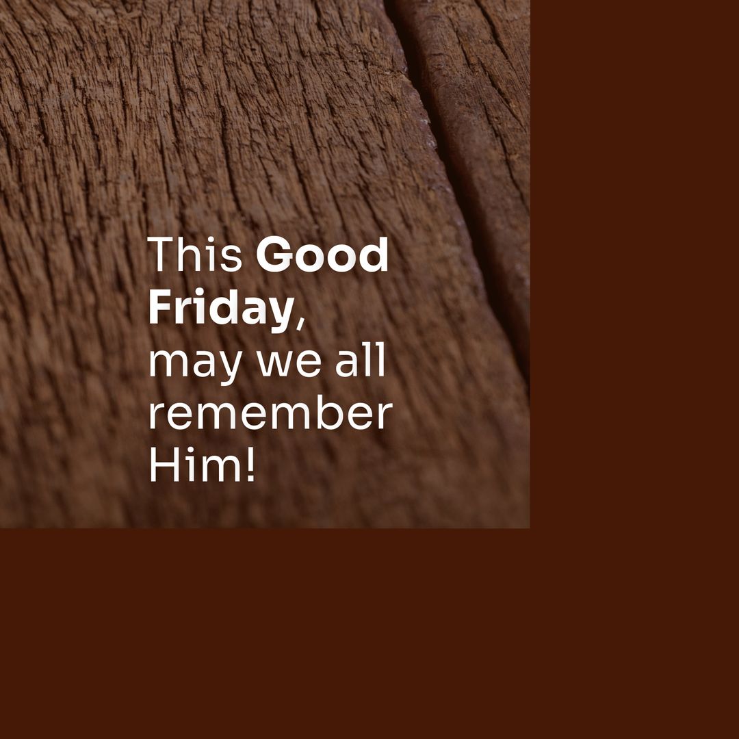 Image of good friday text over wooden table - Download Free Stock Templates Pikwizard.com