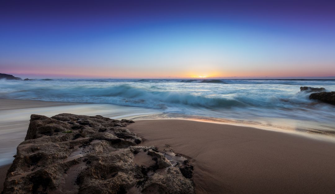 Image of the Beach at Sunrise