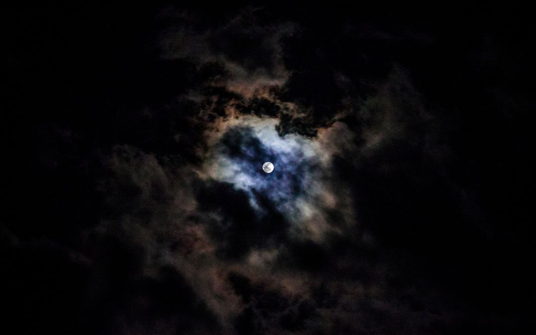 the moon in the clouds - Free Images, Stock Photos and Pictures on Pikwizard.com