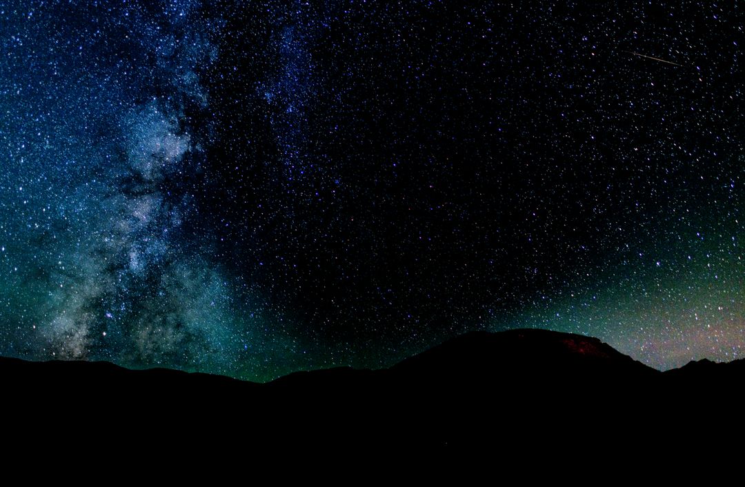 Low Angle View of Mountain Against Star Field - Free Images, Stock Photos and Pictures on Pikwizard.com