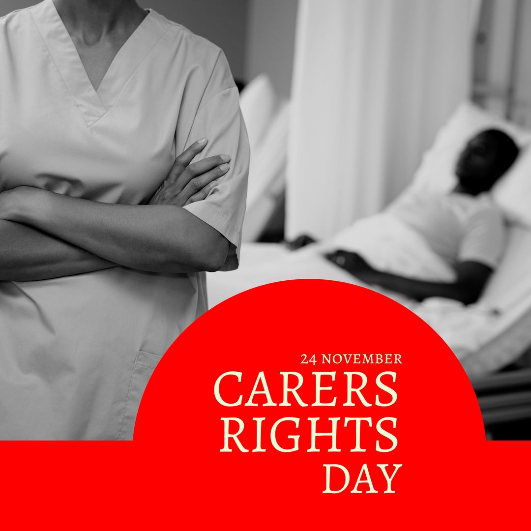 Composition of carers rights day text with diverse doctor and patient - Download Free Stock Templates Pikwizard.com