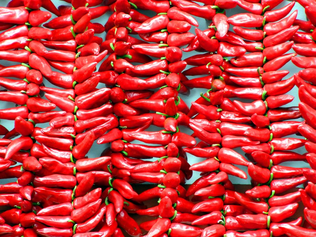 a bunch of red peppers - Free Images, Stock Photos and Pictures on Pikwizard.com