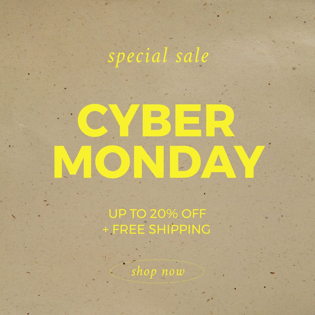 Image of cyber monday on beige background - Download Free Stock Templates Pikwizard.com
