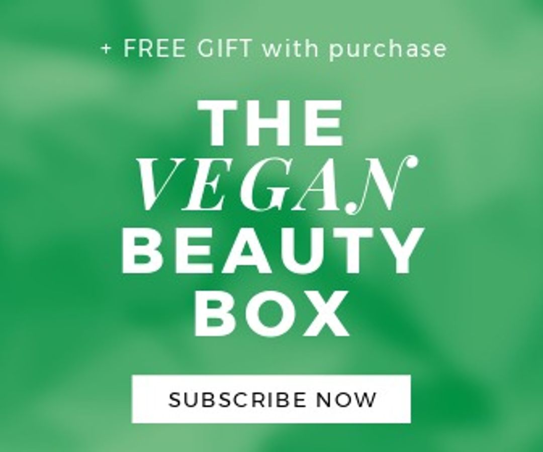 Composition of the vegan beauty box text over green background - Download Free Stock Templates Pikwizard.com