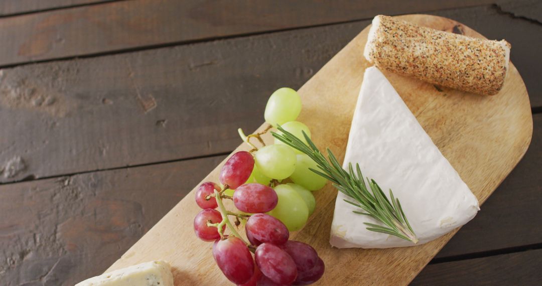 a cutting board with various foods from Pikwizard