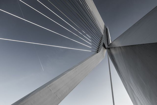 a bridge with lines on it - Download Free Stock Photos Pikwizard.com