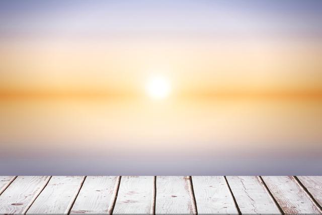 wooden boards with sunset background - Download Free Stock Photos Pikwizard.com