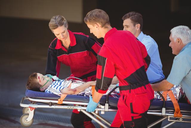 Paramedics rushing a patient in emergency - Download Free Stock Photos Pikwizard.com