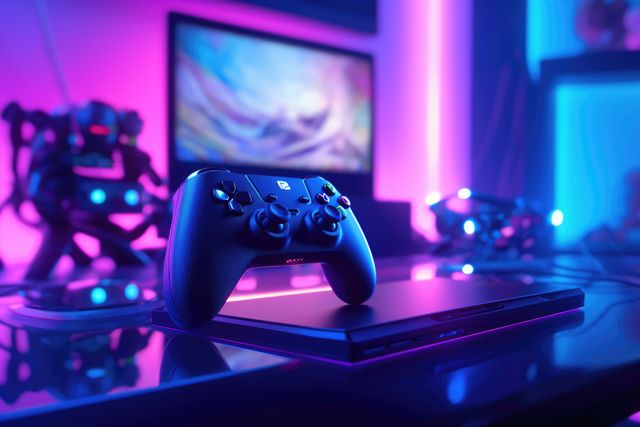 Gaming Setup Stock Photos, Images and Backgrounds for Free Download