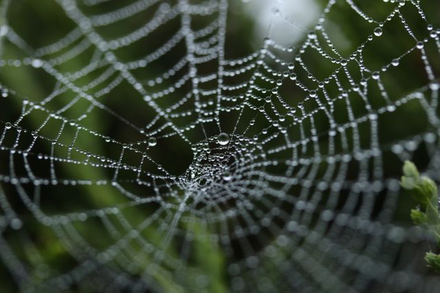 a spider web with dew on it - Download Free Stock Photos Pikwizard.com