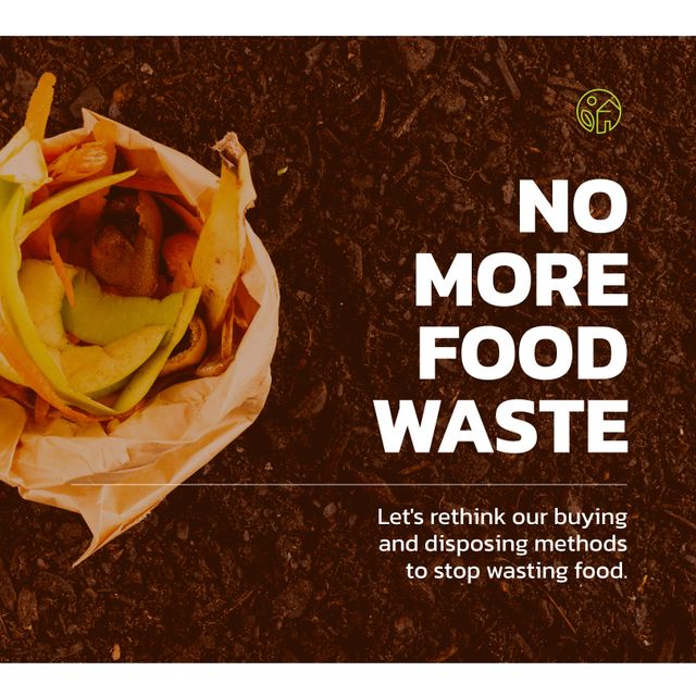 Composition of stop wasting food text over ground with slices of vegetables. Stop food waste day and celebration concept digitally generated image.