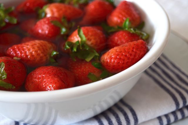 Close-up of Strawberries in Bowl - Download Free Stock Photos Pikwizard.com