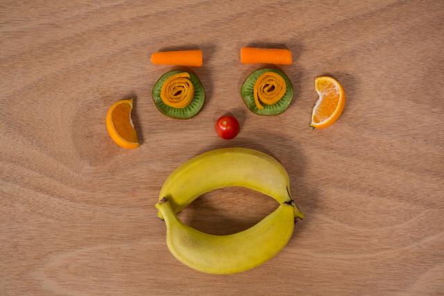 Face made up of fruits on a table - Download Free Stock Photos Pikwizard.com