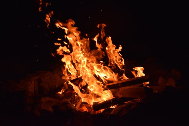 Amber blaze blur bonfire - Download Free Stock Photos Pikwizard.com
