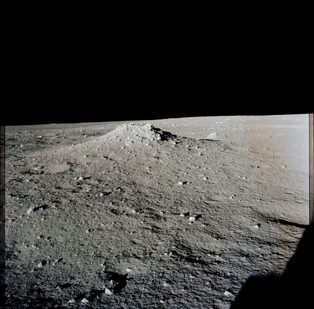 Apollo 12 Mission image - View of lunar surface mound- Download Free Stock Photos Pikwizard.com