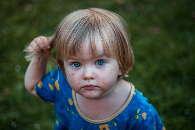 a little girl with blue eyes - Download Free Stock Photos Pikwizard.com