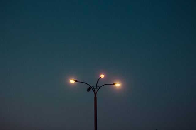 Lamp post lights night - Download Free Stock Photos Pikwizard.com