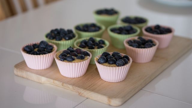 cupcakes with blueberries on them - Download Free Stock Photos Pikwizard.com