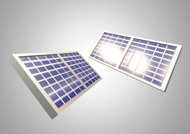 Solar panels against white background - Download Free Stock Photos Pikwizard.com