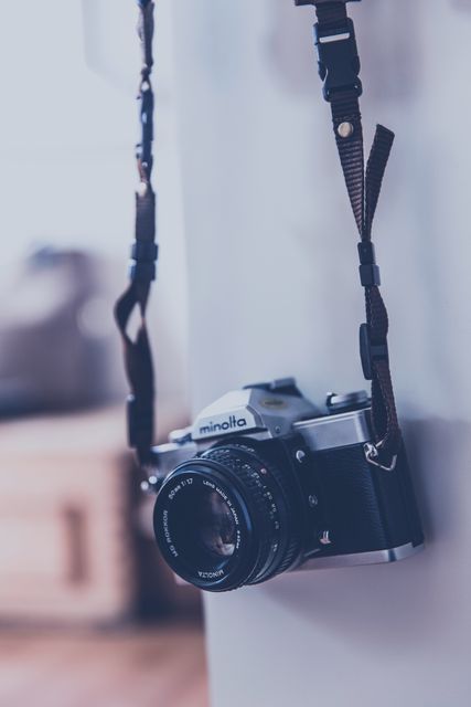 Gray and Black Minolta Camera in Tilt Shift Lens Photography - Download Free Stock Photos Pikwizard.com